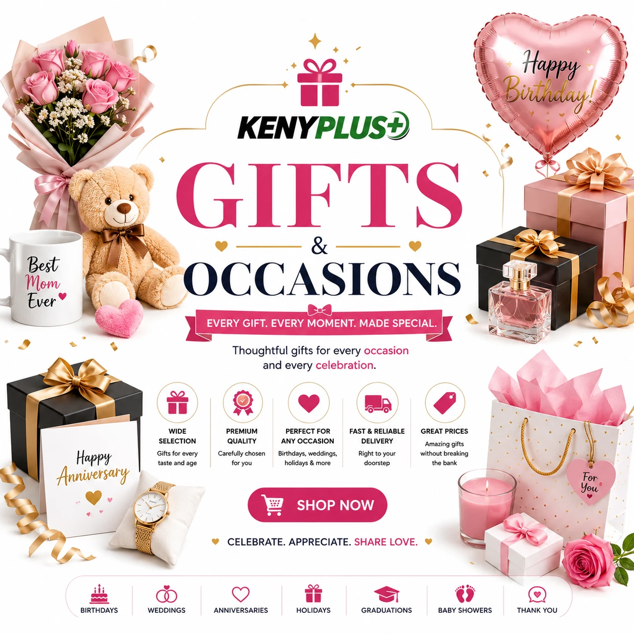 Gifts and occasions